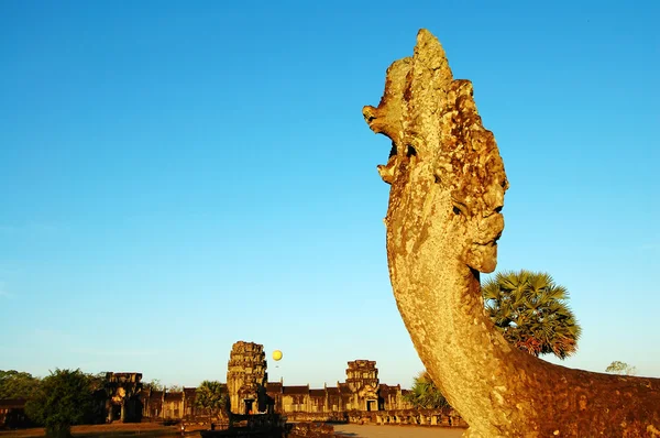 Naga cabeza en Angkor Wat — Foto de Stock