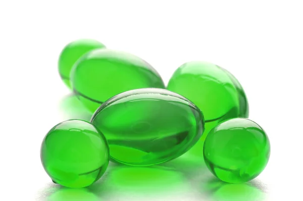 stock image Abstract pills in green color