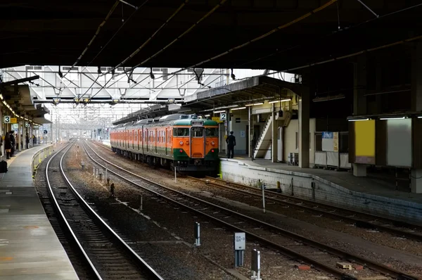Tren en la estación — Foto de Stock