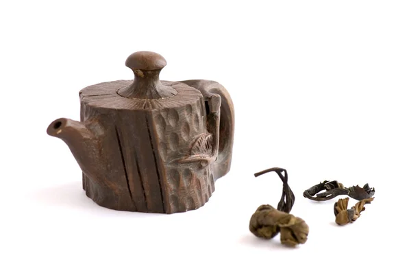 Китайський керамічний чайник — стокове фото