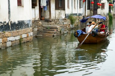 Water town in China clipart