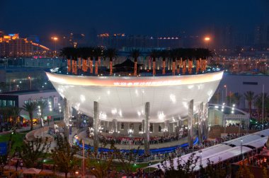 Saudi Pavilion at night clipart