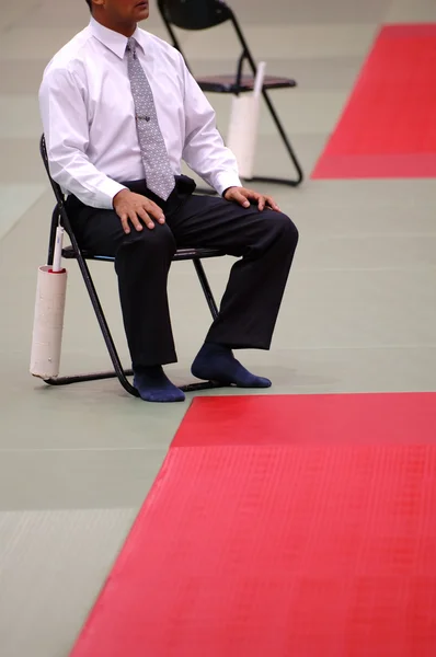 Karate-Schiedsrichter — Stockfoto