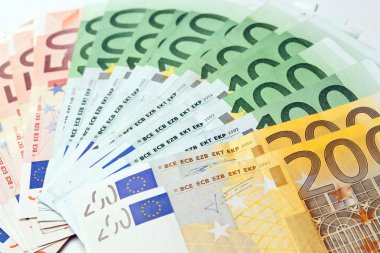 fan euro kağıt para ile yapılan