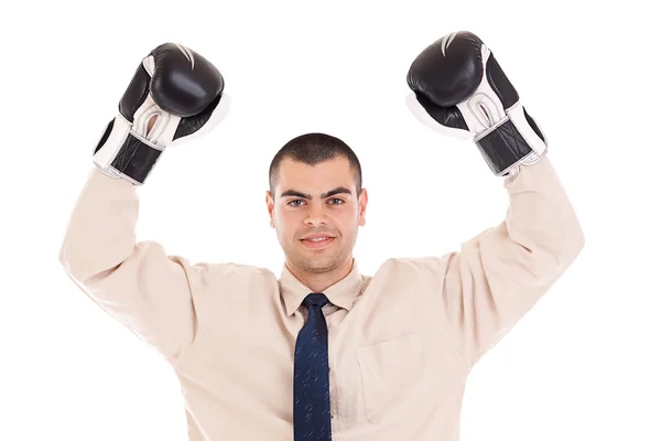 Businessman boxer — Stock Photo, Image