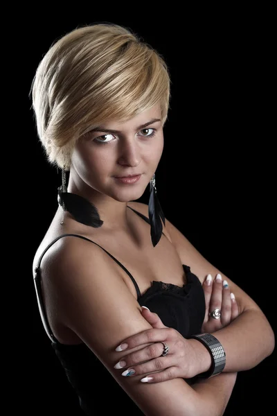 Woman with blonde hair — Stock Photo, Image