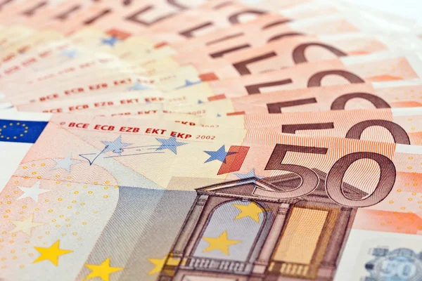 50 eurosedlar — Stockfoto