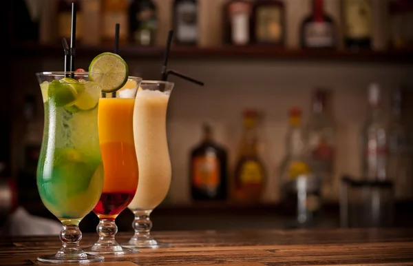 Three cocktails — Stock Photo, Image