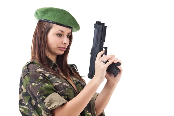 Vrouw soldaten — Stockfoto