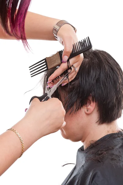 Hair cutting Stock Photo