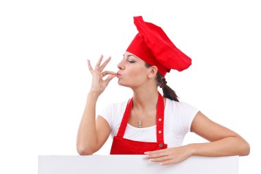 Chef woman clipart