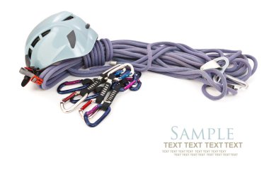 Isolated climbing equipment clipart