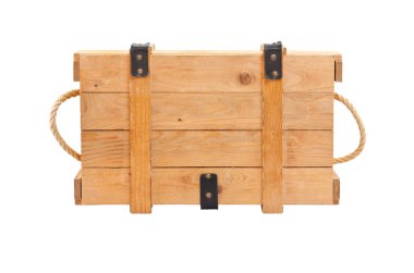 Top view wooden box clipart