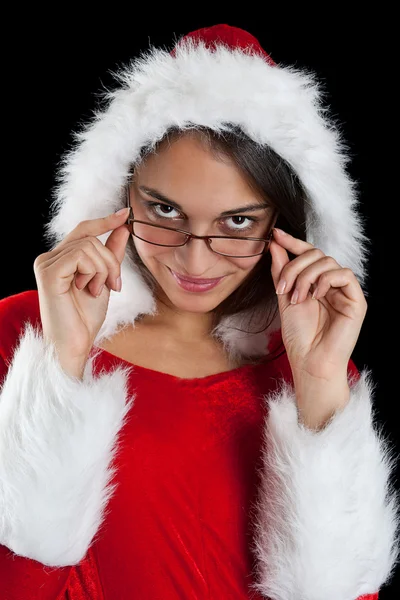 Mujer de Navidad posando —  Fotos de Stock