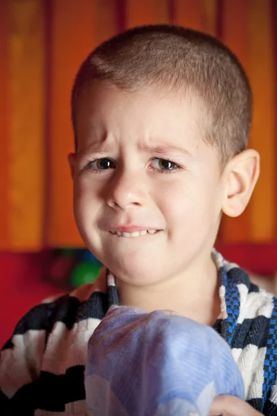 Smutný chlapec — Stock fotografie