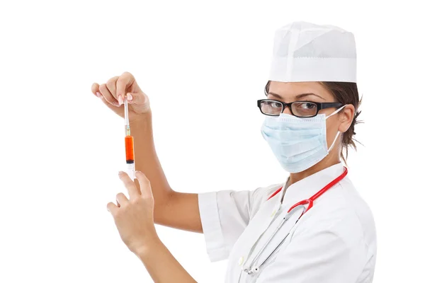 Young nurse in mask — Stock Photo, Image