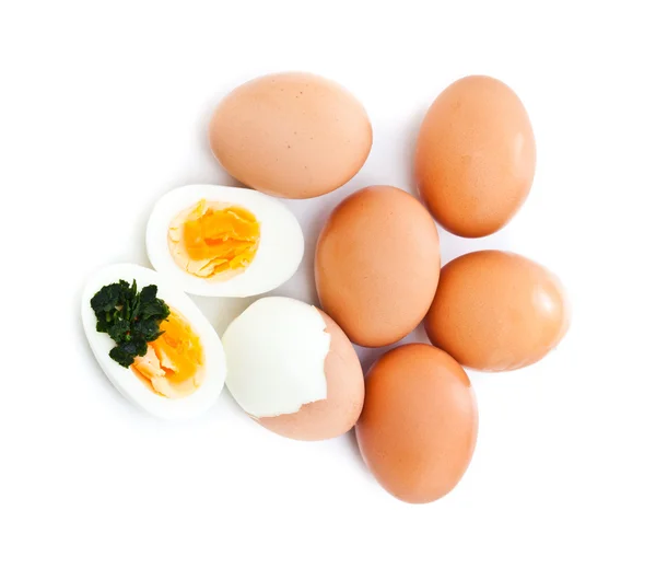 Варёное яйцо — стоковое фото