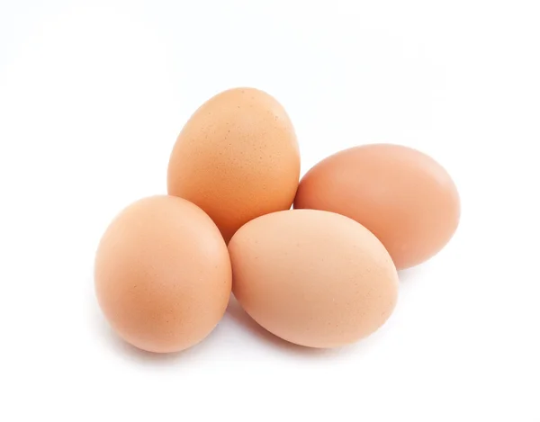 Jaja na białym tle — Zdjęcie stockowe
