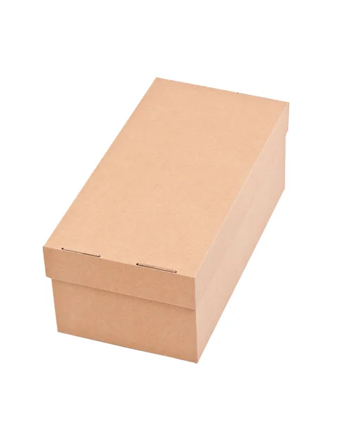 Caixa de papelão em branco — Fotografia de Stock