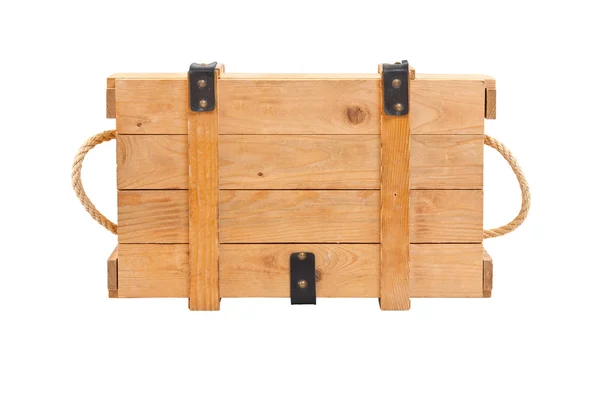 Caixa de madeira vista superior — Fotografia de Stock