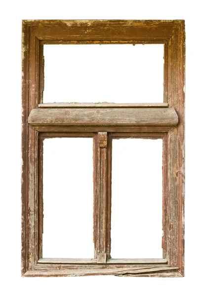 Grunged houten venster — Stockfoto