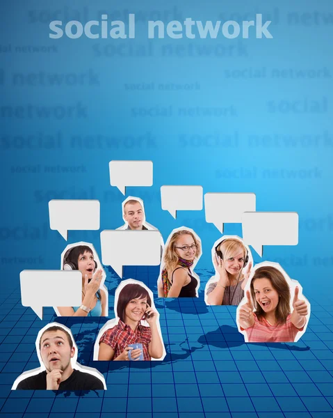 Sociaal netwerk concept 2 — Stockfoto