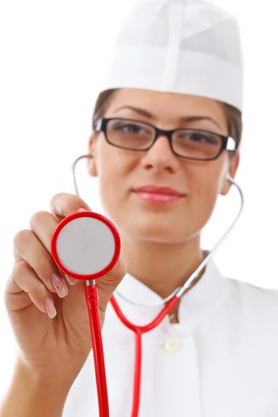Portrait of a young woman doctor Stock Picture