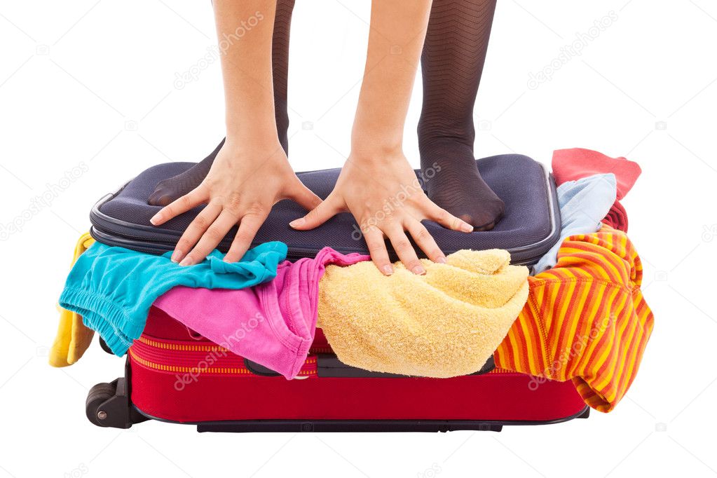 Woman suitcase