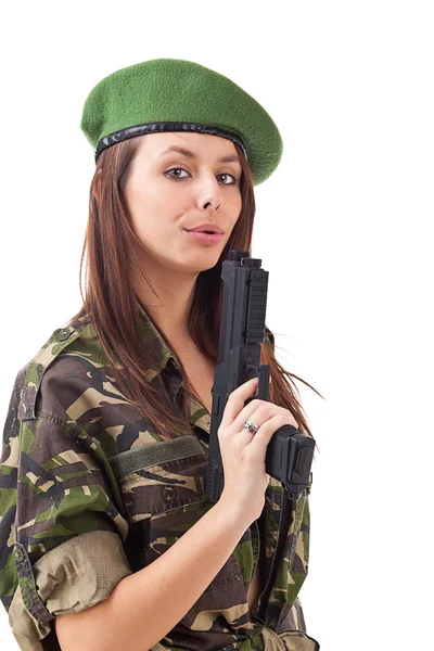 Hadsereg lány — Stock Fotó