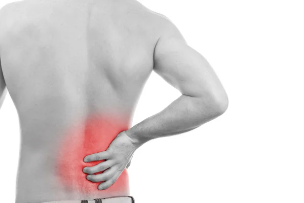 Rücken unter Schmerzen — Stockfoto