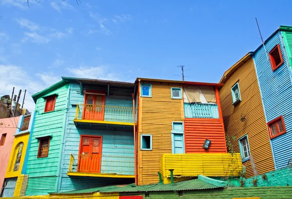 De kleurrijke gebouwen van la boca — Stockfoto