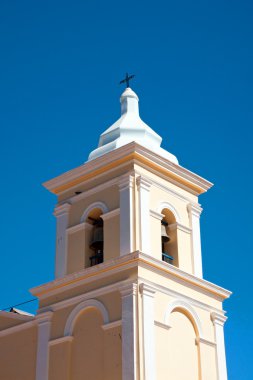 Tower of a rural church clipart