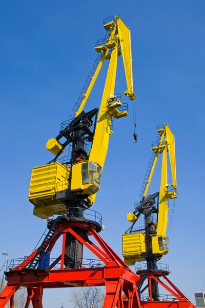Two cranes in Puerto Madero — Stock Photo, Image
