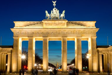 The Brandenburg Gate at dawn clipart