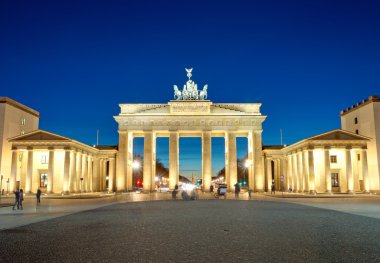 The illiminated Brandenburg Gate clipart