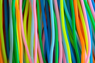 Colourful cables clipart