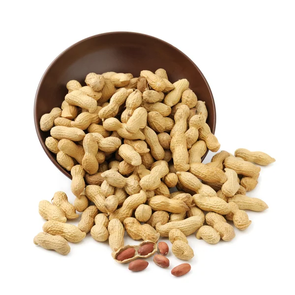 Groundnut in plate — Stock Photo, Image