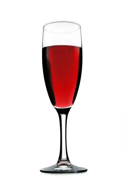 Glass with red vine — Stock Photo, Image