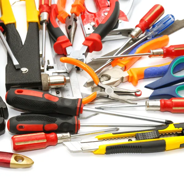 Tools on a white background — Stock Photo, Image
