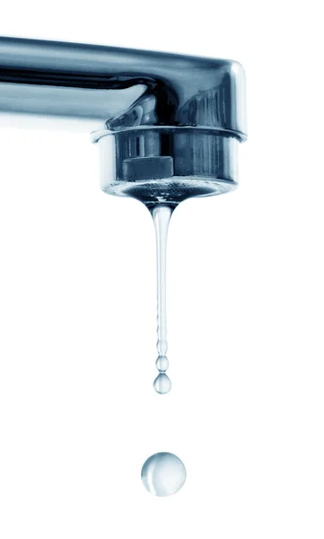 Drops and faucet — Stock Photo, Image