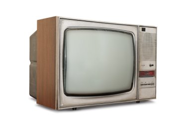 Old-fashioned tube TV clipart