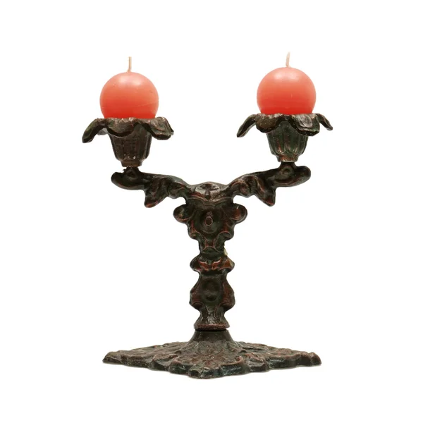 Candlestick and candles — Stock Photo, Image