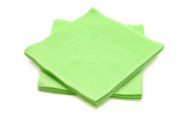 Gröna servetter — Stockfoto