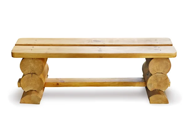 Drewnianej ławce — Zdjęcie stockowe