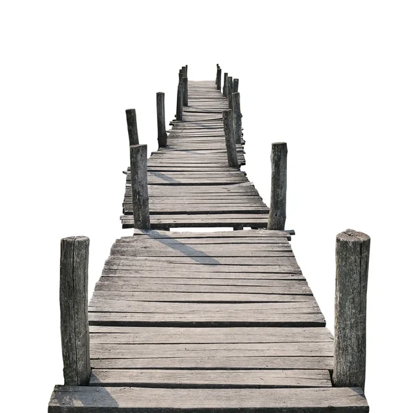 Holzfußbrücke — Stockfoto