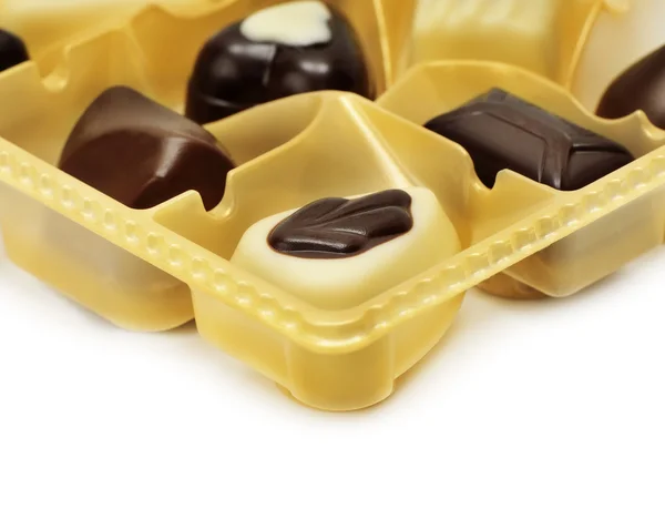 Шоколад в коробке — стоковое фото