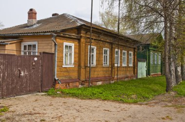 The wooden dwelling house clipart