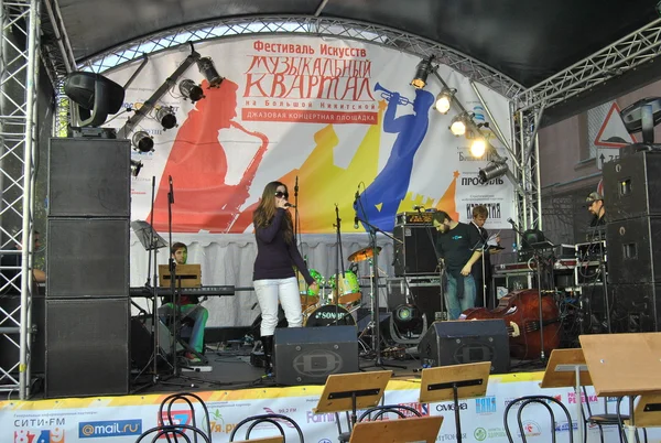 El concierto en el Colegio de Jazz de Moscú — Foto de Stock