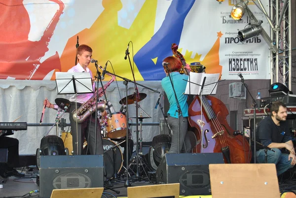 The concert at the Moscow Jazz College — Stock Photo, Image