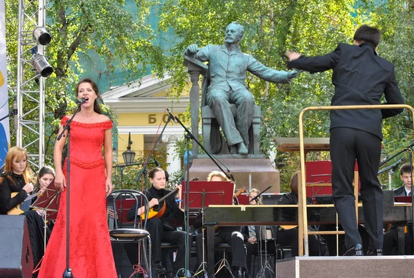 Koncert w Konserwatorium moskiewskim — Zdjęcie stockowe